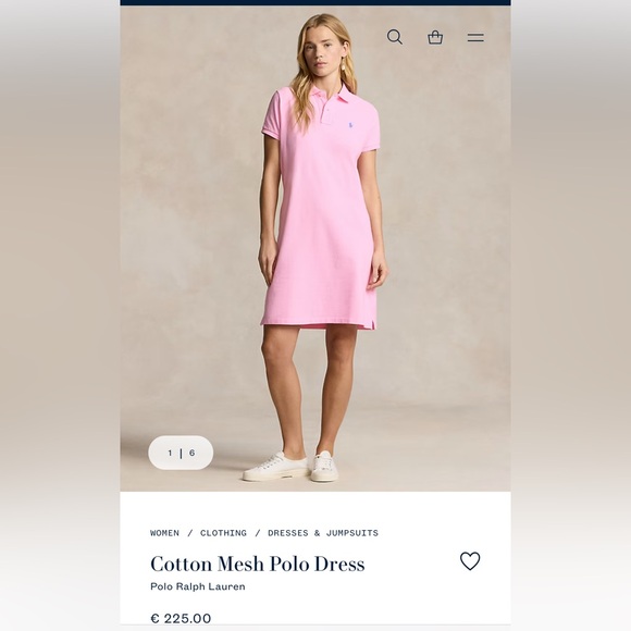 Pink Ralph Lauren Polo Dress with Embroidered Logo - Picture 2 of 7